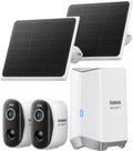 Solar Security Cameras Wireless Outdoor N1 2-Cam Kit - 2K Color Night