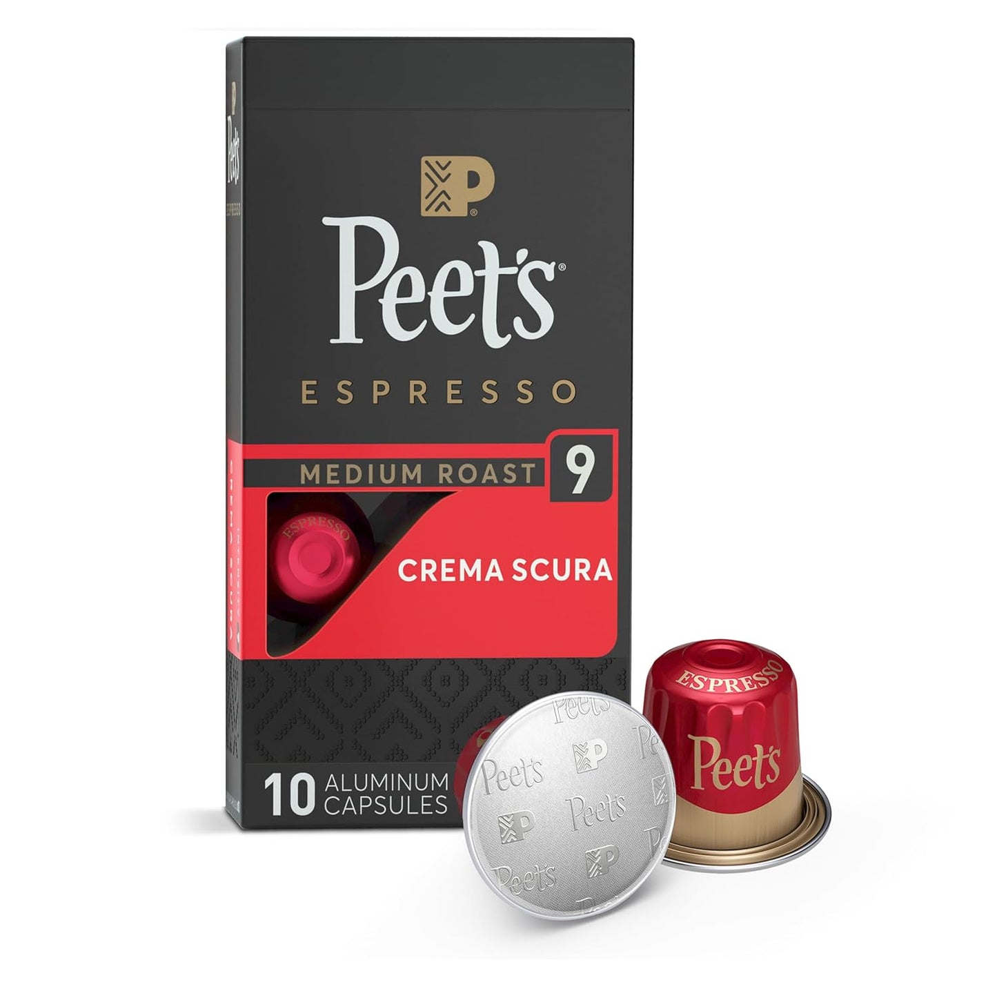 Peet's Crema Scura Espresso Pods - Rich Intensity 9