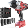 Cordless Impact Wrench 1/2 in Compatible with Milwaukee 18v - 1700