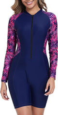 Halcurt Women's Boyleg One Piece Rash Guard - UPF 50+ Protection