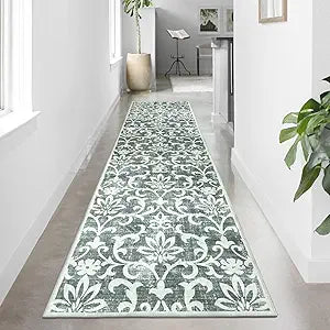 Vintage 2x10 Kitchen Runner Rugs Non-Slip for Hallways