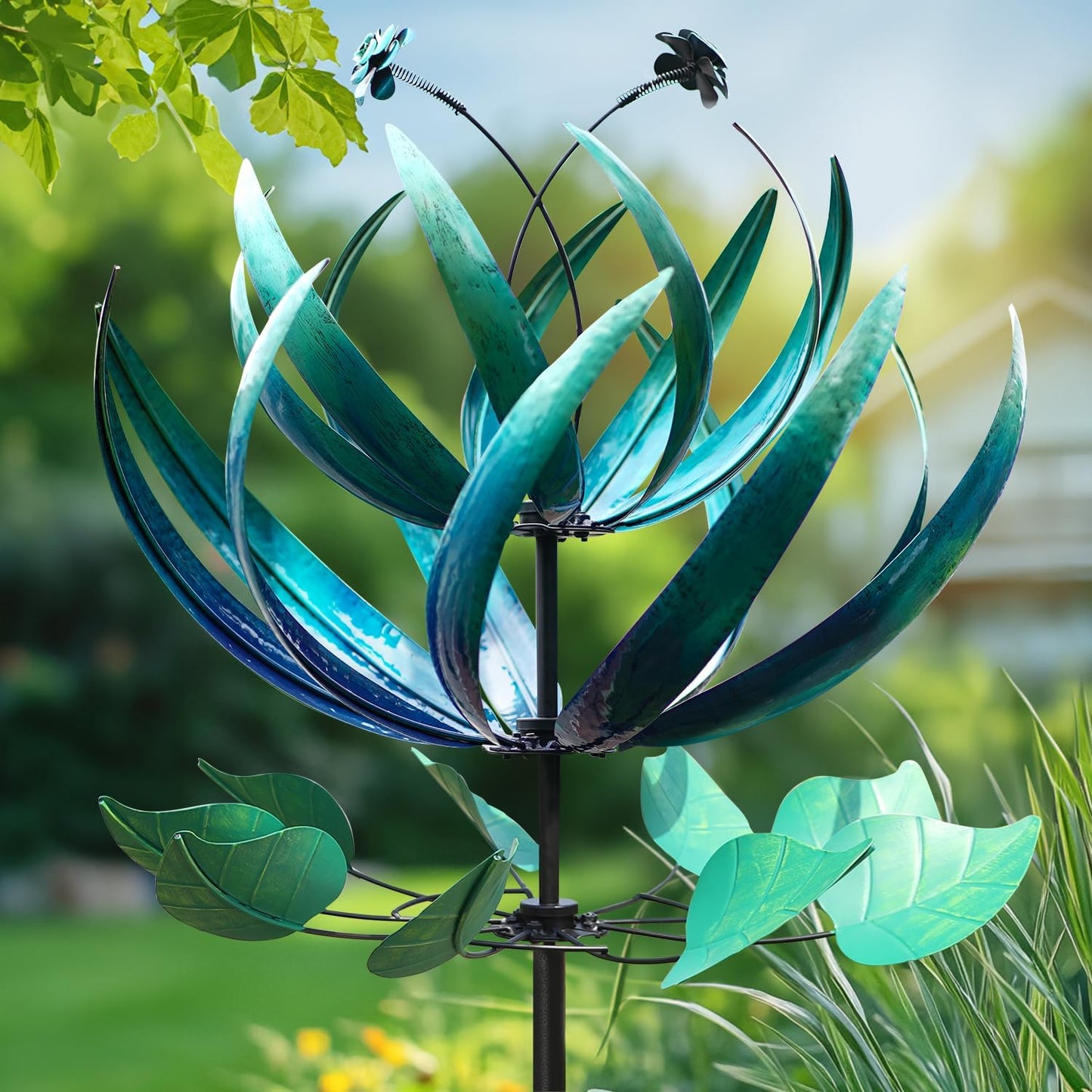 LimeHill Wind Spinner for Yard - Large Metal Outdoor Decor
