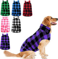 Purple Reversible Dog Jacket 2XL - Lightweight Waterproof Winter Vest