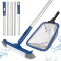Pool Cleaning Kit 3-in-1 Brush, Skimmer & 73in Pole - Practical Kit