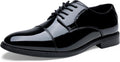 Jousen Men's Dress Cap Toe Shoes for Business and Formal Events