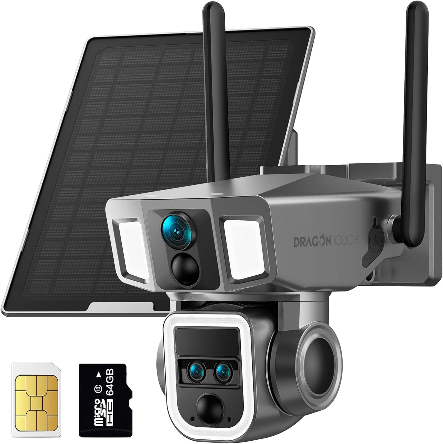 4K Wireless Outdoor Solar Camera with 10x Optical Zoom Features