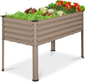 Galvanized 48x24x30in Raised Garden Bed - Ergonomic Elevated Planter