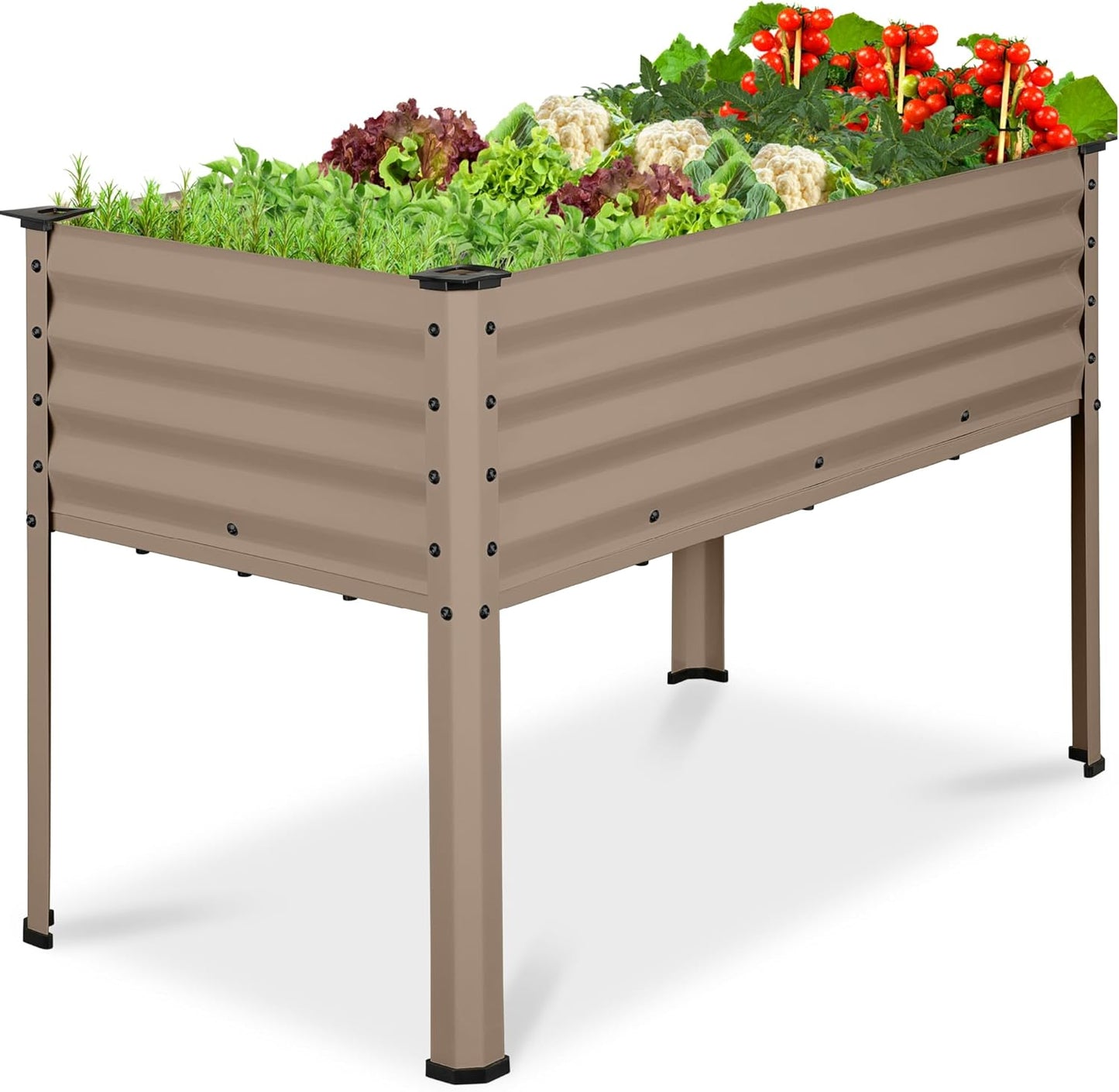 Galvanized Raised Garden Bed for Easy Ergonomic Gardening