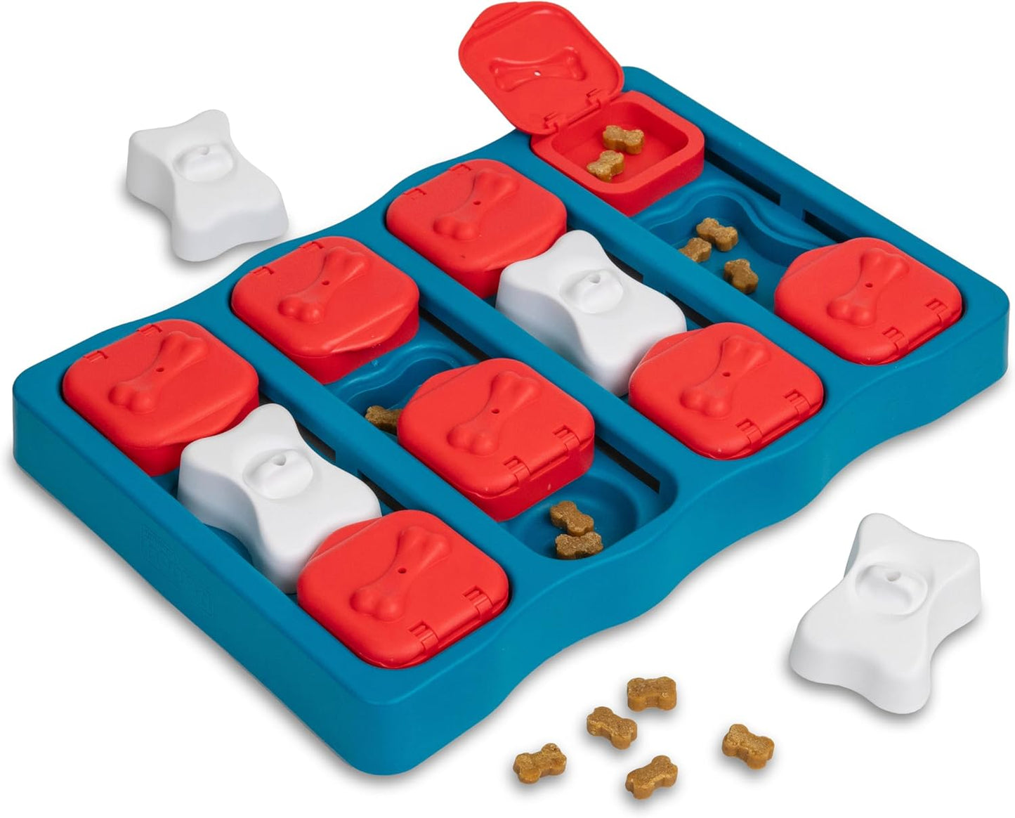 Interactive Dog Puzzle Toy, Level 2 Enrichment, Blue