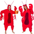 Funziez! Sea Creatures Onesie for Adults - Lobster Costume