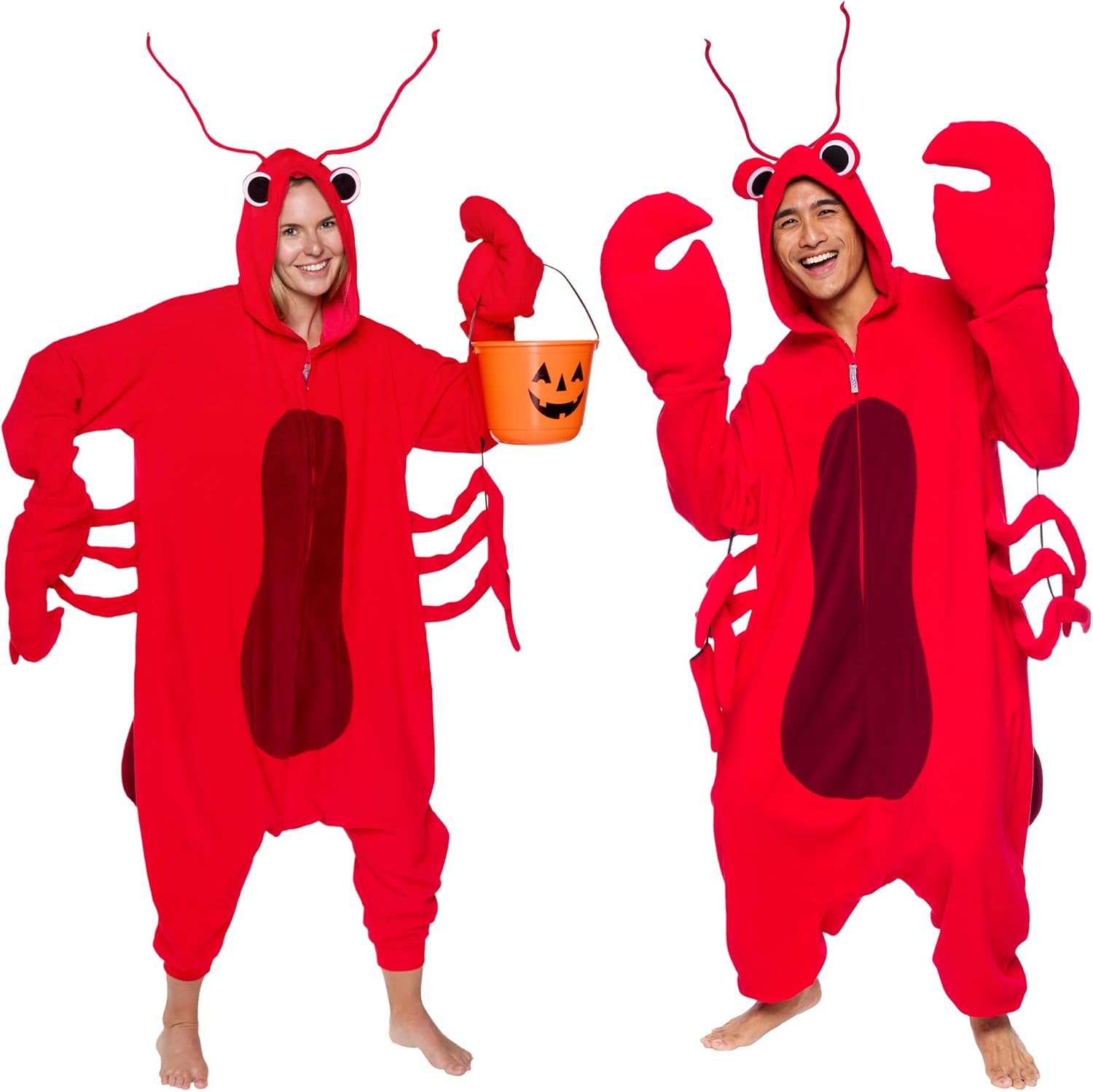 Funziez! Sea Creatures Onesie for Adults - Lobster Costume
