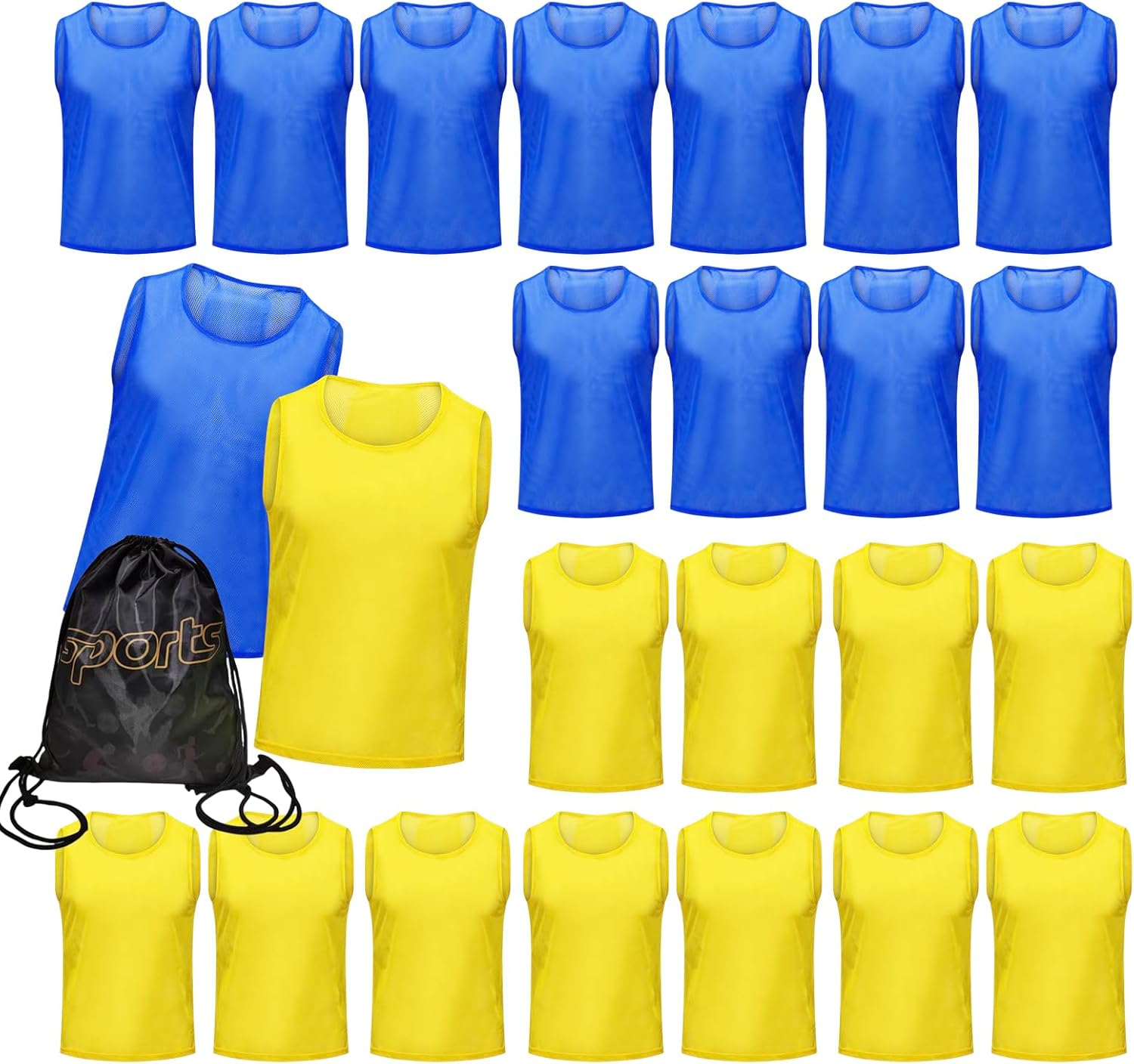 12/24/48PCS Pinnies Youth Team Pennies for Sports Practice