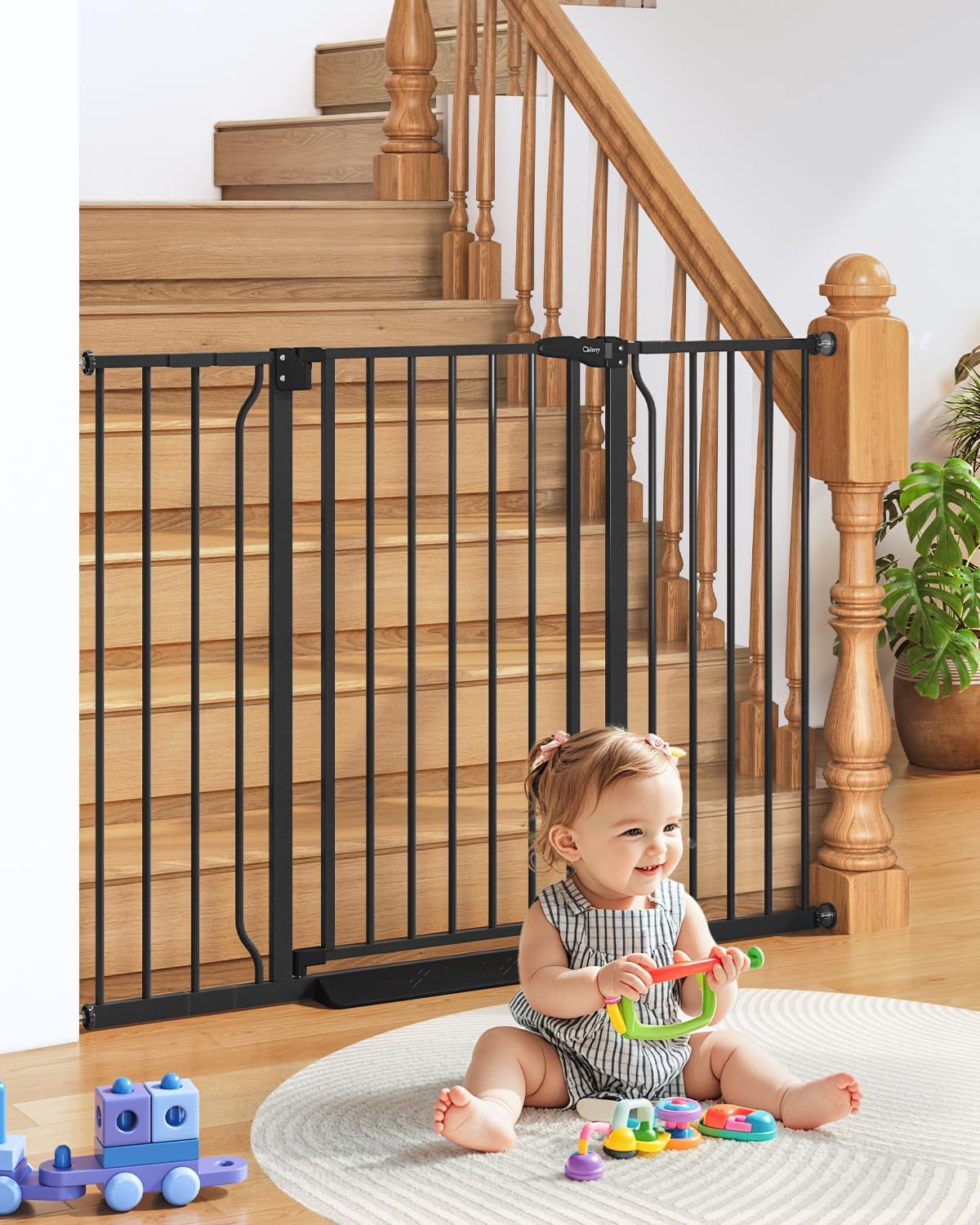 34 Inch Extra Tall Baby Gate for Stairs and Doorways