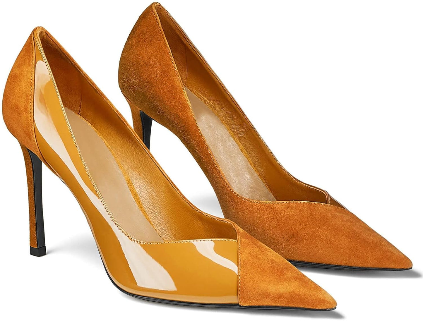 Coutgo Womens Pointed Toe High Heels for Office and Parties