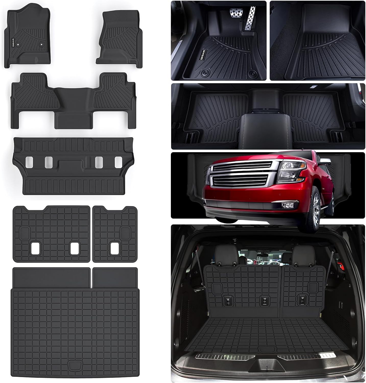 Custom Fit Floor Mats for Chevy Tahoe & GMC Yukon 2015-2020