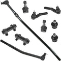 TRQ Upper Lower Ball Joint Inner Outer Tie Rod Adjusting Sleeve Set