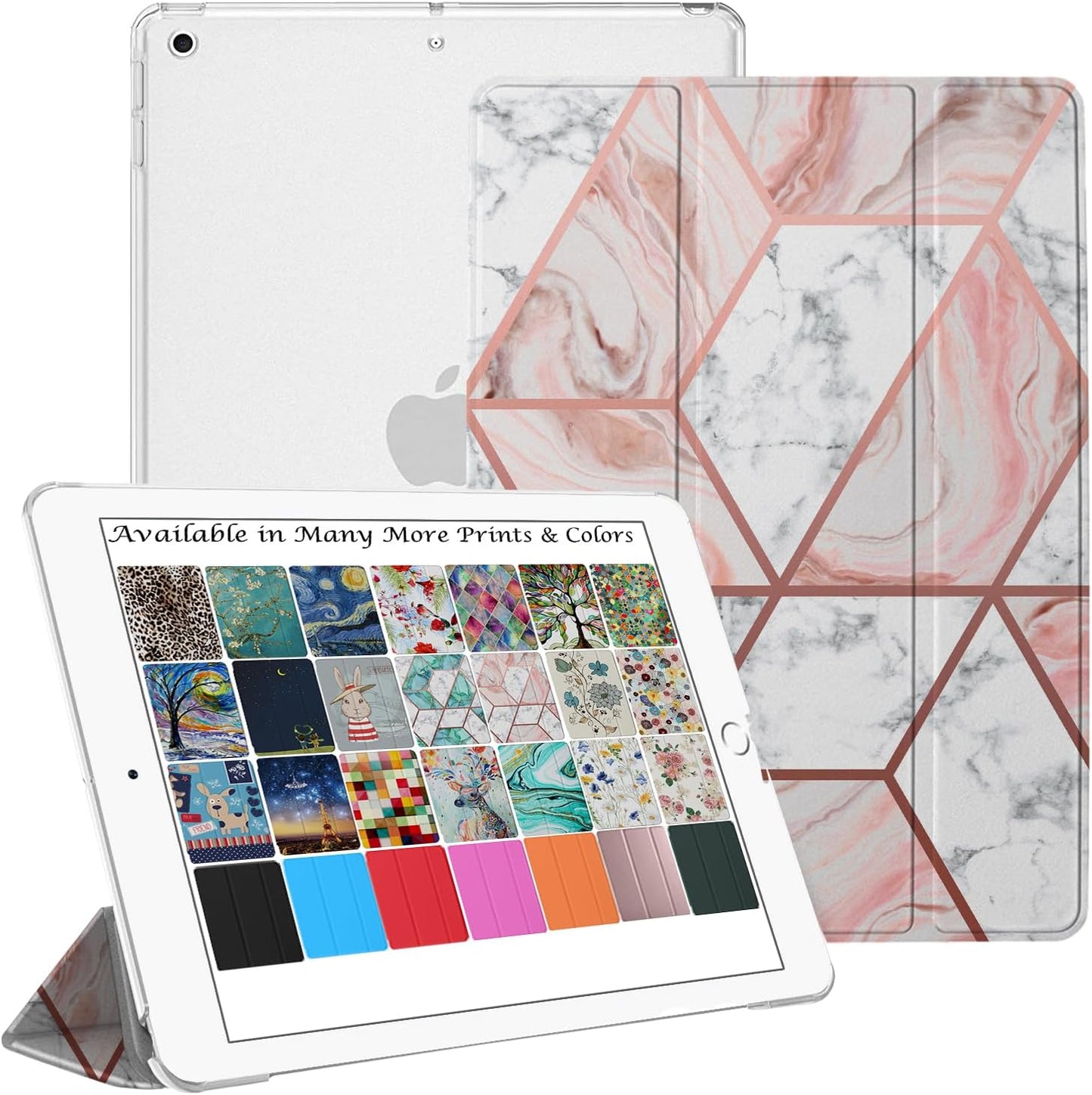 DuraSafe iPad 9.7 Case - Marble Pink for Perfect Compatibility