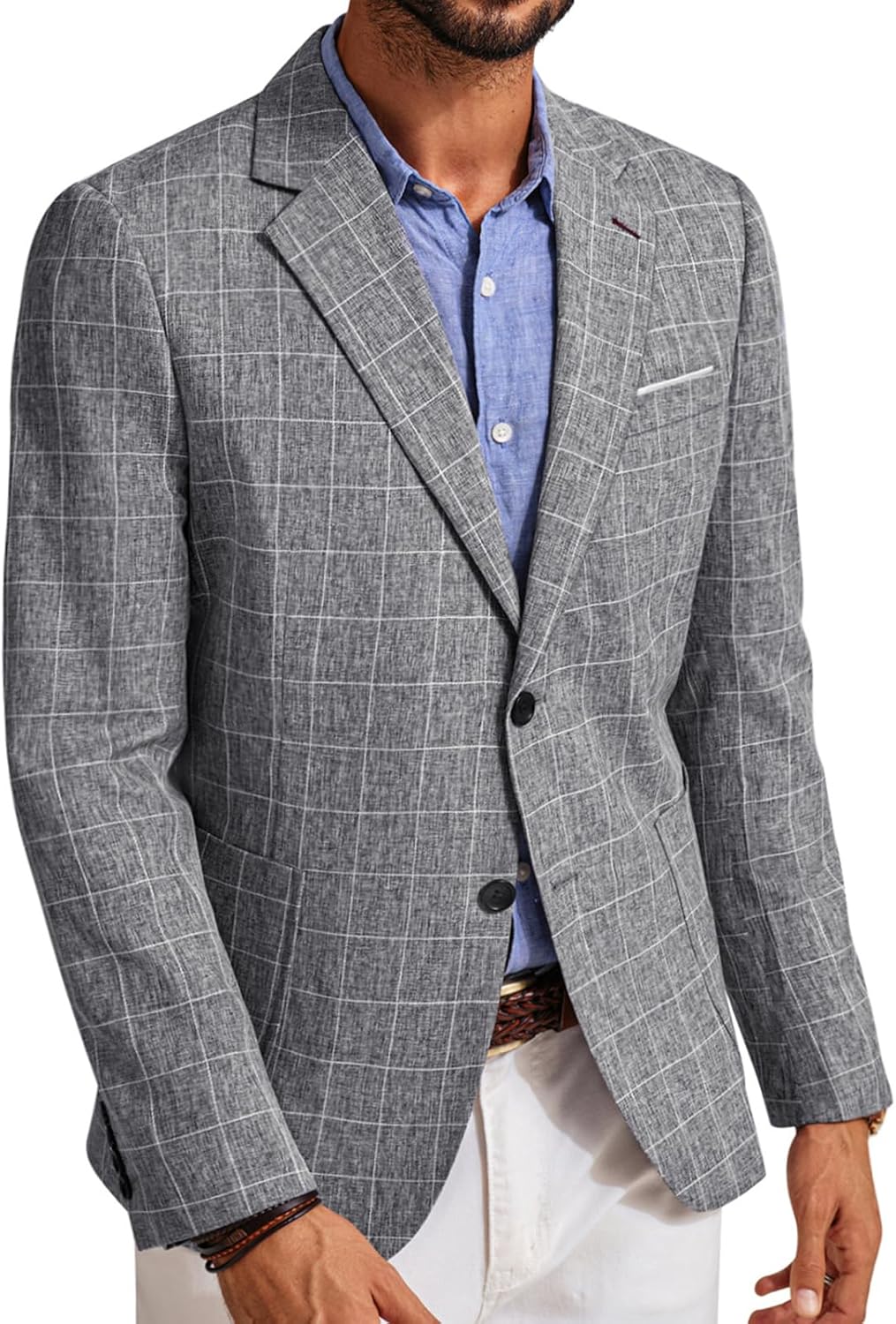 PJ PAUL JONES Mens Casual Sport Coats Lightweight Blazer