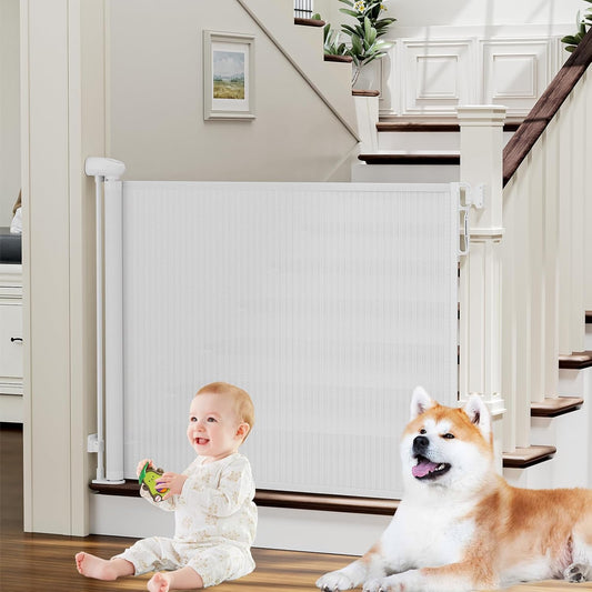 PRObebi Retractable Baby & Dog Gate - Safe & Adjustable Design
