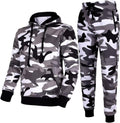 Tracksuit for men 2 pieces Fleece hooded outfit - Warm, Durable Style