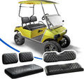 NOKINS 4PCS Golf Cart Seat Covers Kit - Front and Rear Fit Club Car DS