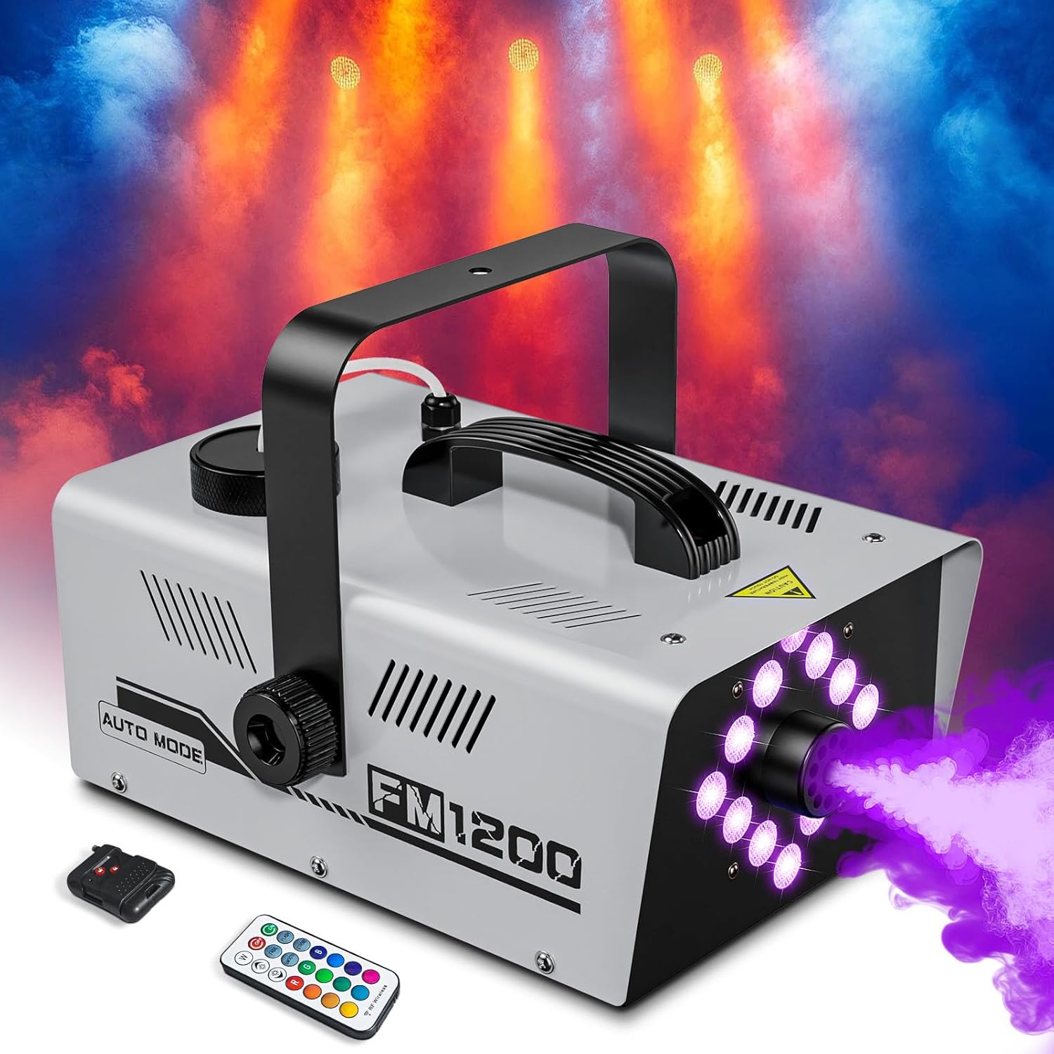 Powerful 1200W Fog Machine with LED Lights for Events