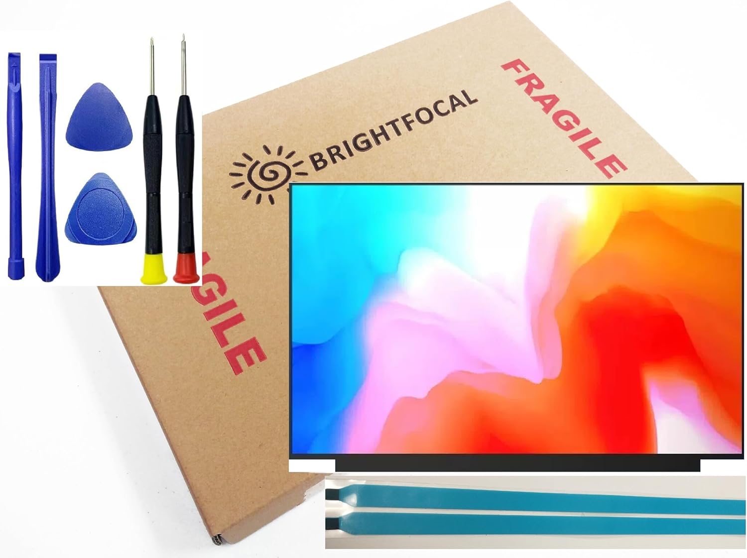 BRIGHTFOCAL New Screen Replacement for Lenovo IdeaPad 15.6 FHD