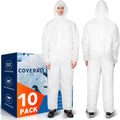 Full Body Protective Coveralls with Hood for Men & Women - Breathable