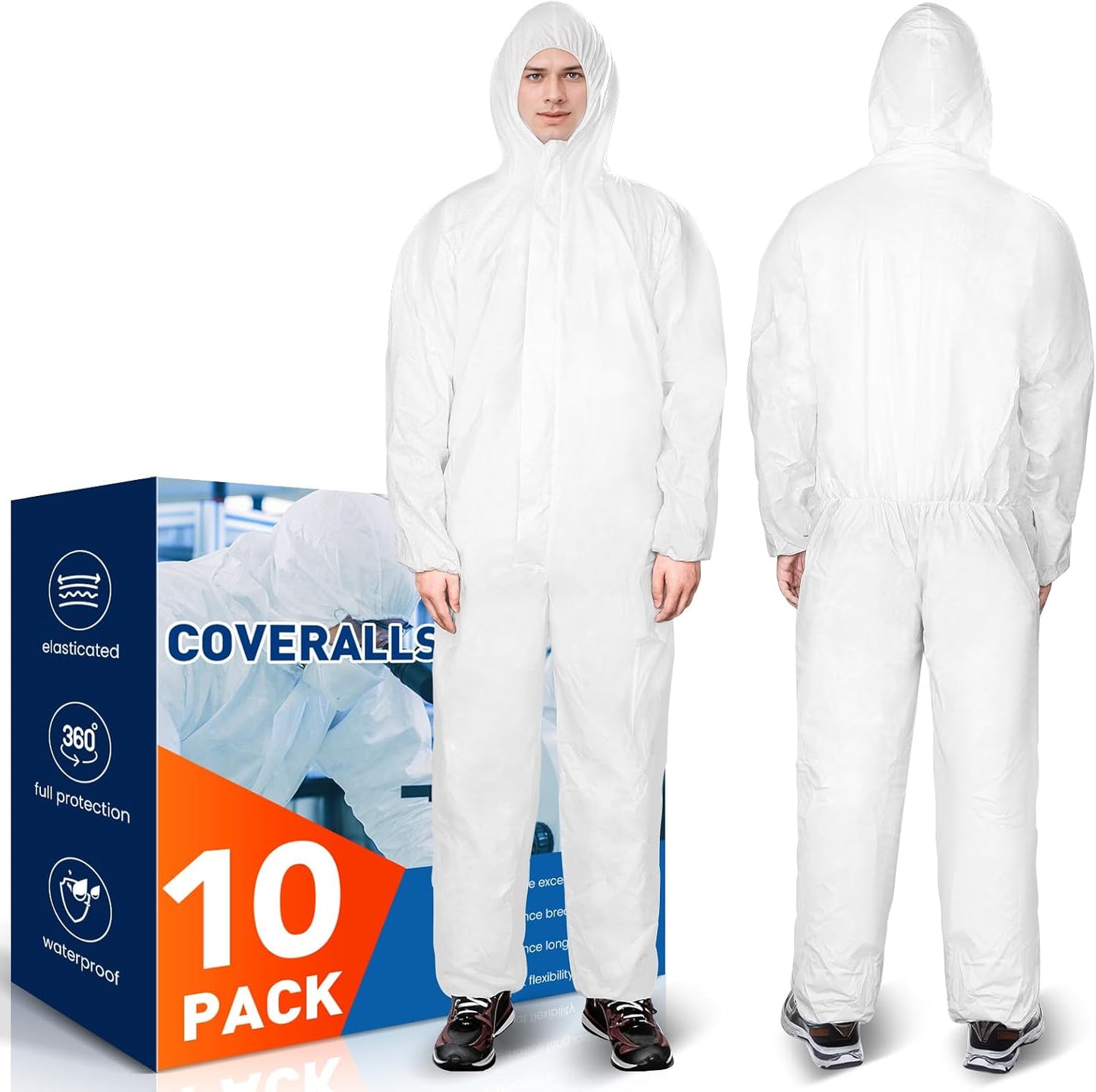 CAREGY Hazmat Suits Protective Coveralls for Men & Women