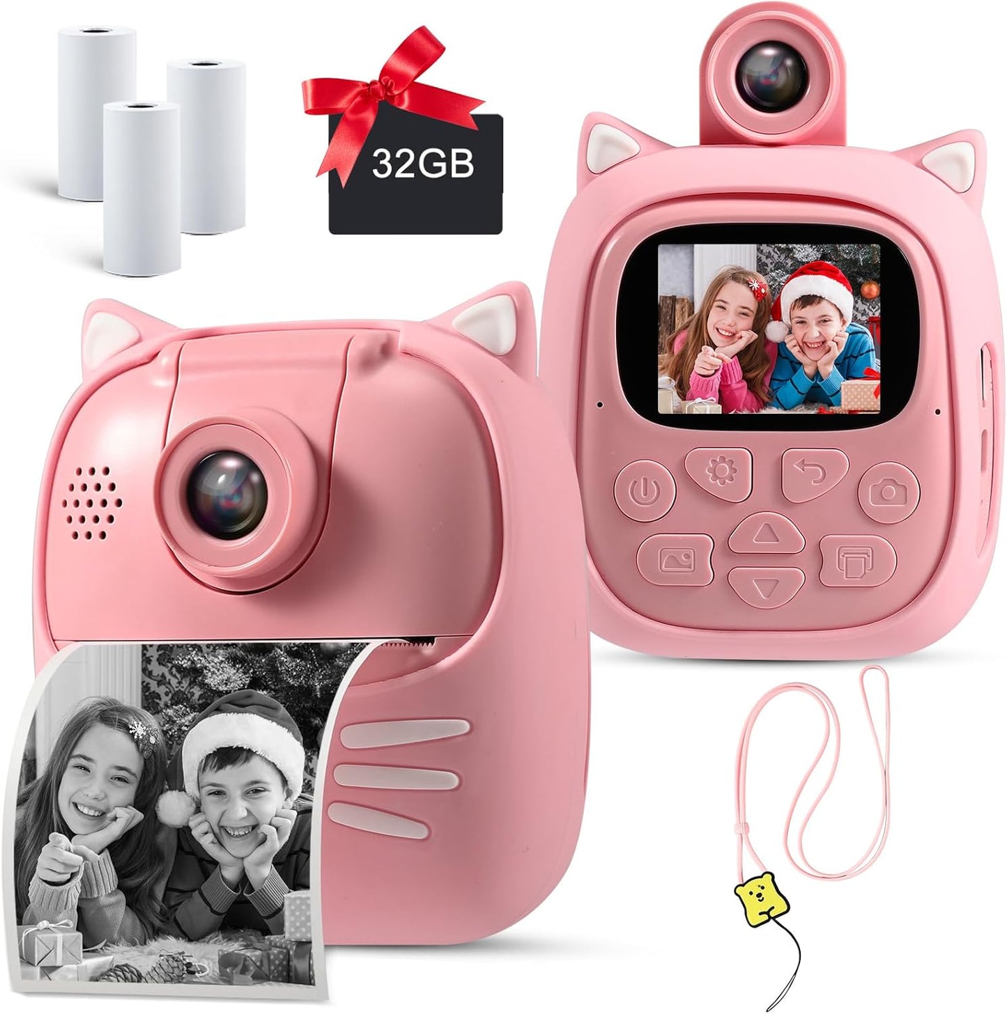 MINIBEAR Kids Instant Print Camera: 50MP Fun!