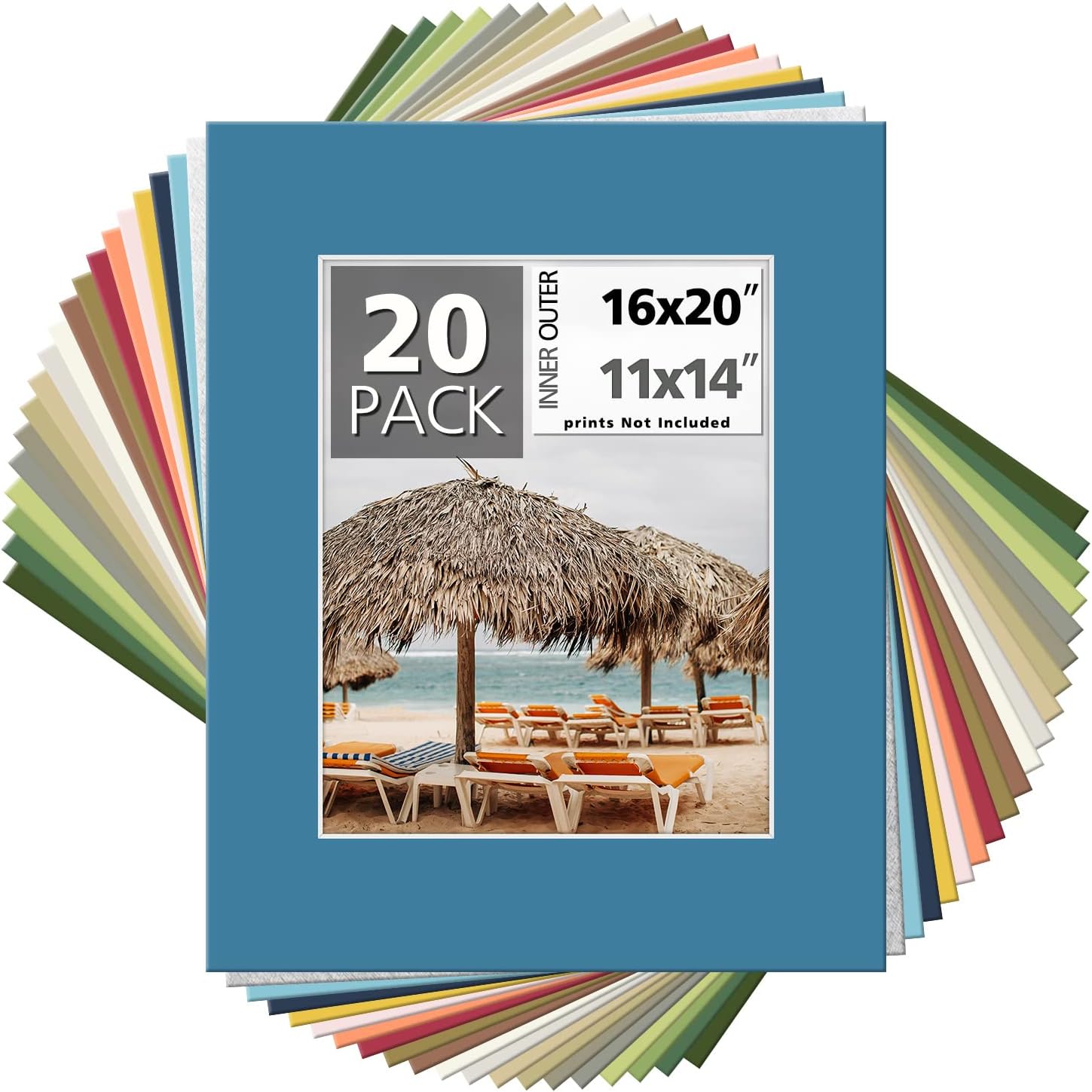 High Quality Mixed Color Picture Mats for 11x14 Photos