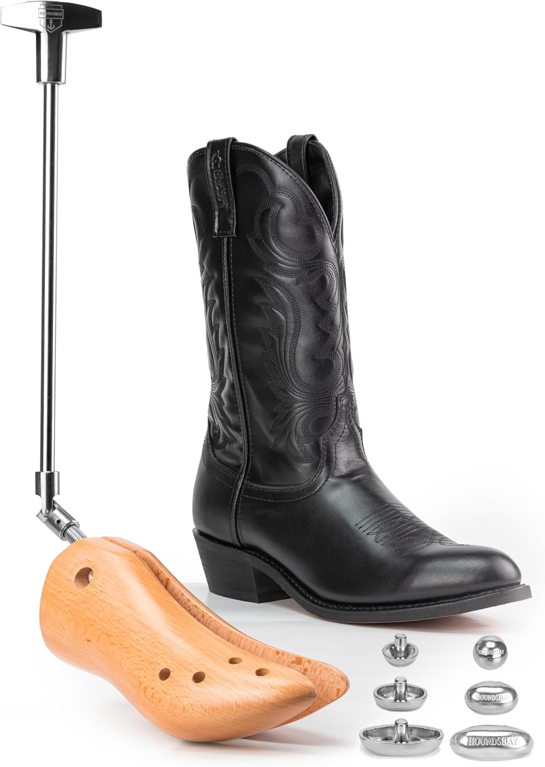 HOUNDSBAY Bloodhound Cowboy Boot Stretcher for Perfect Fit