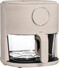 Cook with Color 1200W 4Qt Air Fryer - Glass Basket, Digital Controls