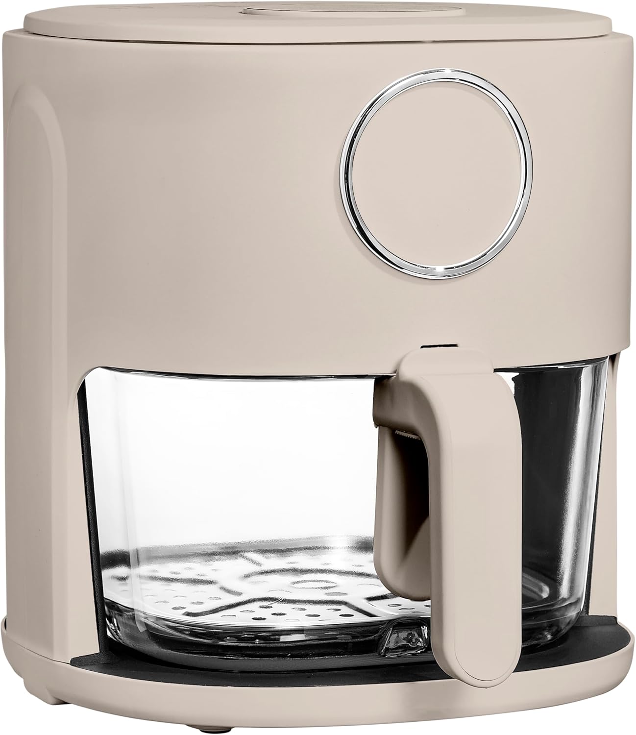 Colorful 4Qt Air Fryer: Stylish Design, Glass Basket, Digital Display