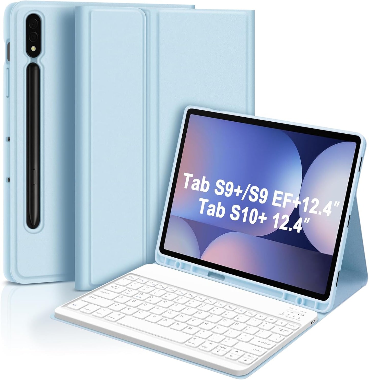 GOKOCO Keyboard Case for Samsung Galaxy Tab S10+/S9+ 12.4 in
