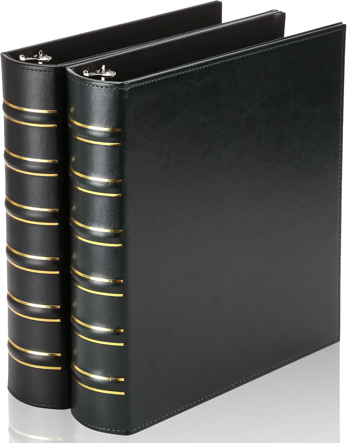 Vintage 3 Ring Binder Set - Elegant Leather Binders for All Uses