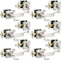 Probrico Satin Nickel Entry Levers and Deadbolts Keyed Alike 6-Pack