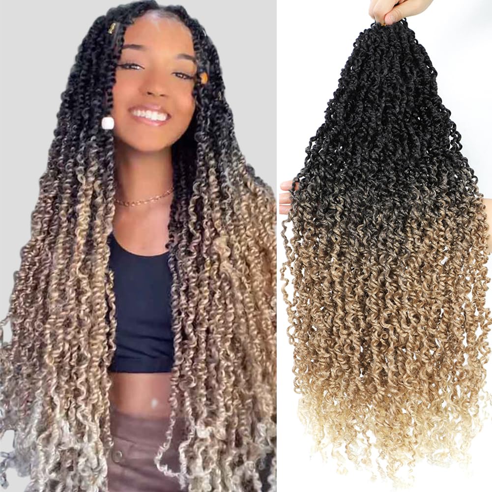 Yanky Twist Crochet Hair 20in - 8 Packs Ombre Blonde Twists