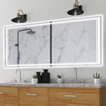 60x40 in LED Mirror for Bathroom with Front and Back Light - Dimmable