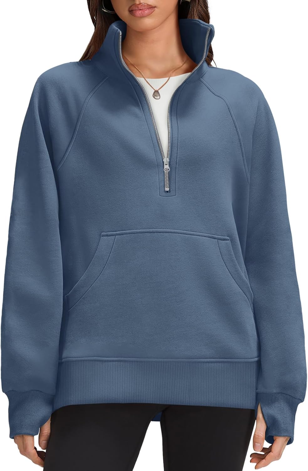 OFEEFAN Quarter Zip Sweatshirts for Women - Cozy Fall Fashion