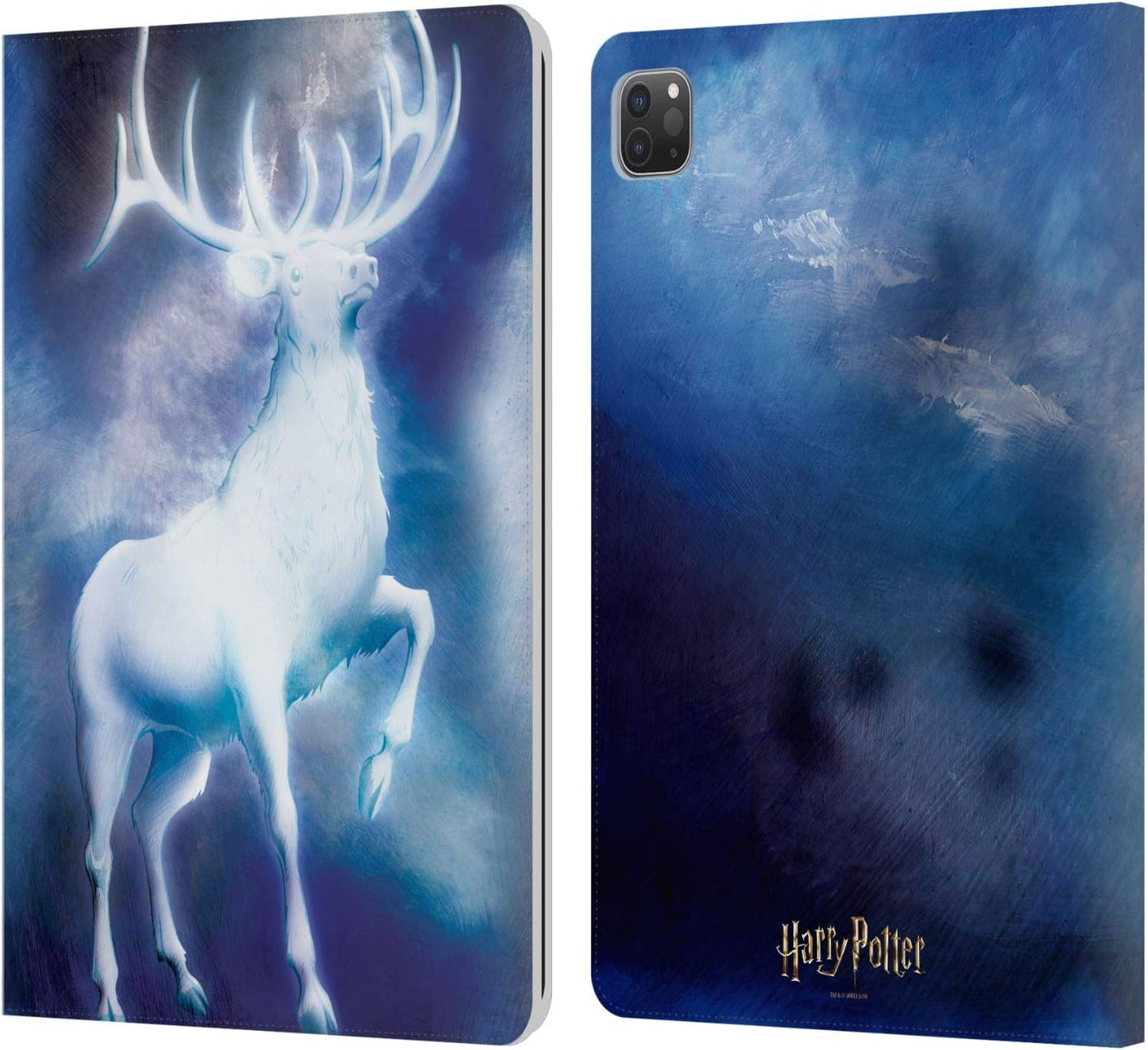 Harry Potter Stag Patronus Leather Wallet Case for iPad Pro