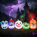 Halloween Inflatable Giant Heads - 8ft Vampire Pirate Clown Witch