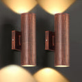 Outdoor Wall Lights 2 Packs - Modern Aluminum Up Down Lighting