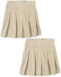 The Children's Place Girls' Uniform Pleated Skort - Durable, Soft Fit