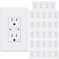 GFCI Outlet 15 Amp Self-Test Weather Resistant - 30 Pack