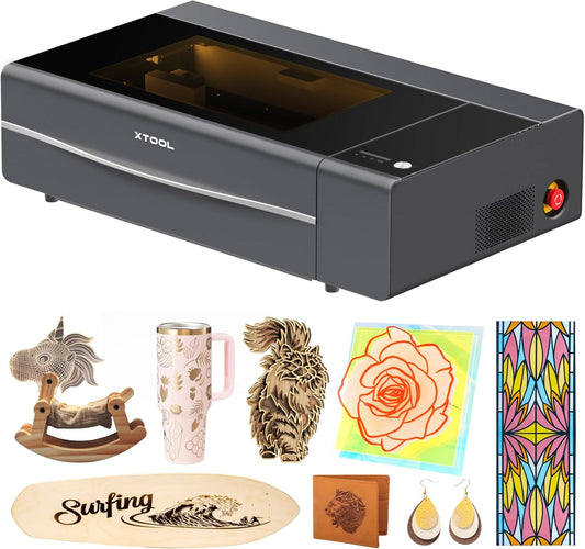 xTool P2S 55W CO2 Laser Cutter for Precision Engraving