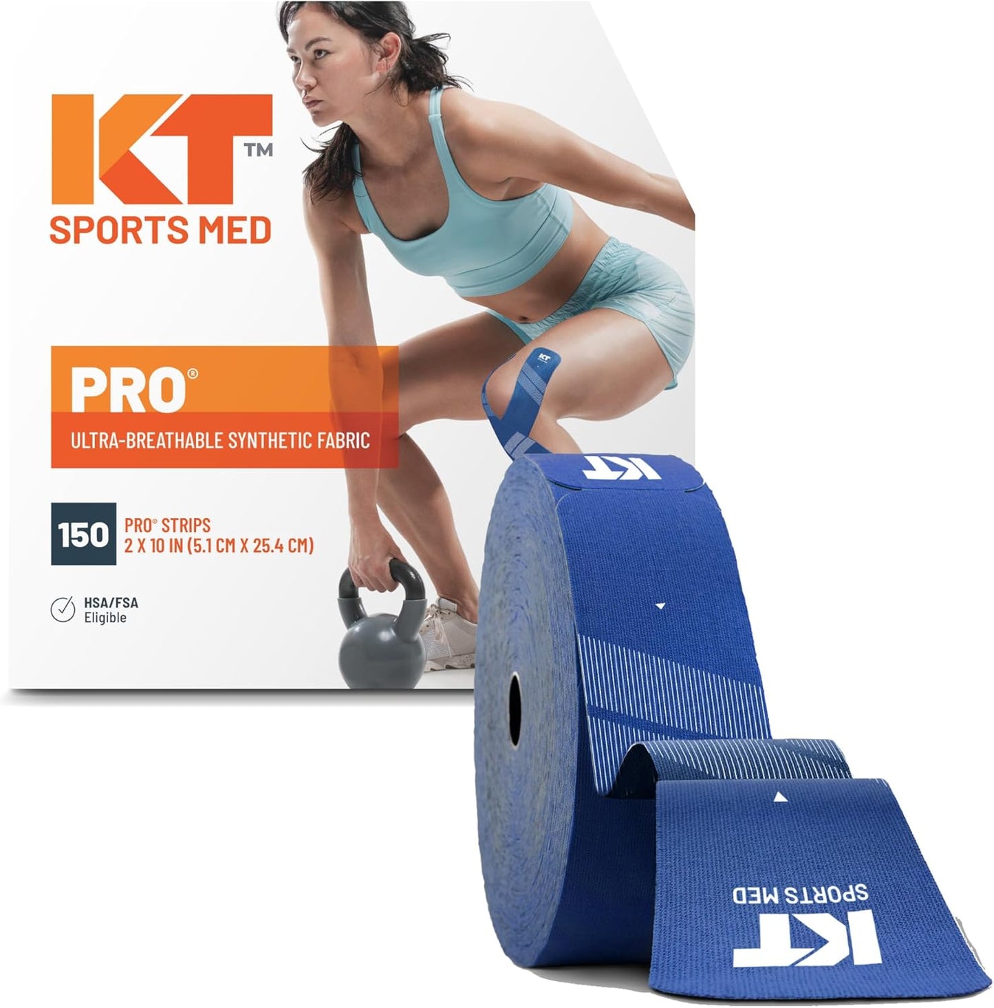 KT Tape Pro Synthetic Kinesiology Athletic Tape for Support