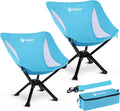 VILLEY Portable Folding Camping Chair 2-Pack - Quick Setup