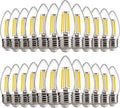 FLSNT B11 E26 LED Chandelier Bulbs 5000K Daylight - Dimmable 24-Pack