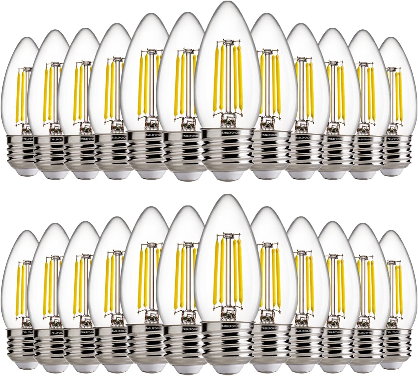 FLSNT B11 E26 LED Chandelier Light Bulbs for Bright Spaces